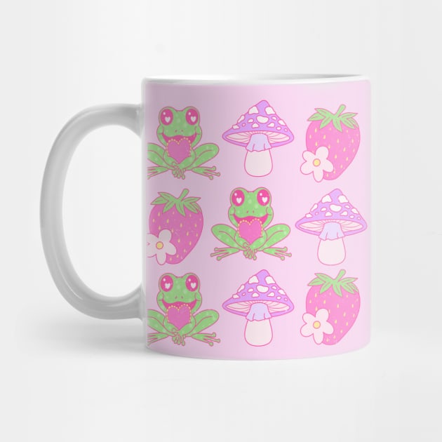 Frog In Love Mushroom Happy Valentines Day by Pop Cult Store